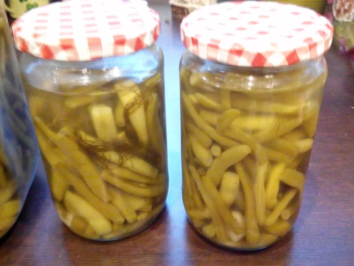 Rezept: Bohnensalat / Eingelegte Brechbohnen Bild Nr. 528 Bohnensalat / Eingelegte Brechbohnen - Rezept - Bild Nr. 528