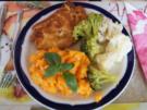 Wiener-Schnitzel vom Schwein mit Blumenkohl + Brokkoli und Möhren-Sellerie-Stampf - Rezept - Bild Nr. 528