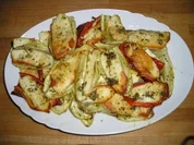 Vegetarisch/ Paprika mit Halloumikäse - Rezept