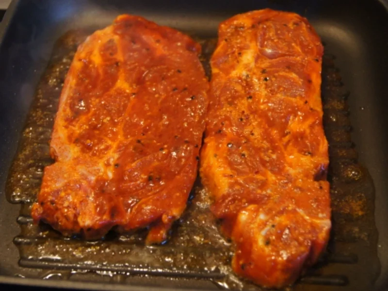 Grillkotelett –Arizona- mit Knoblauch-Pimentos und Austernpilzen - Rezept - Bild Nr. 553