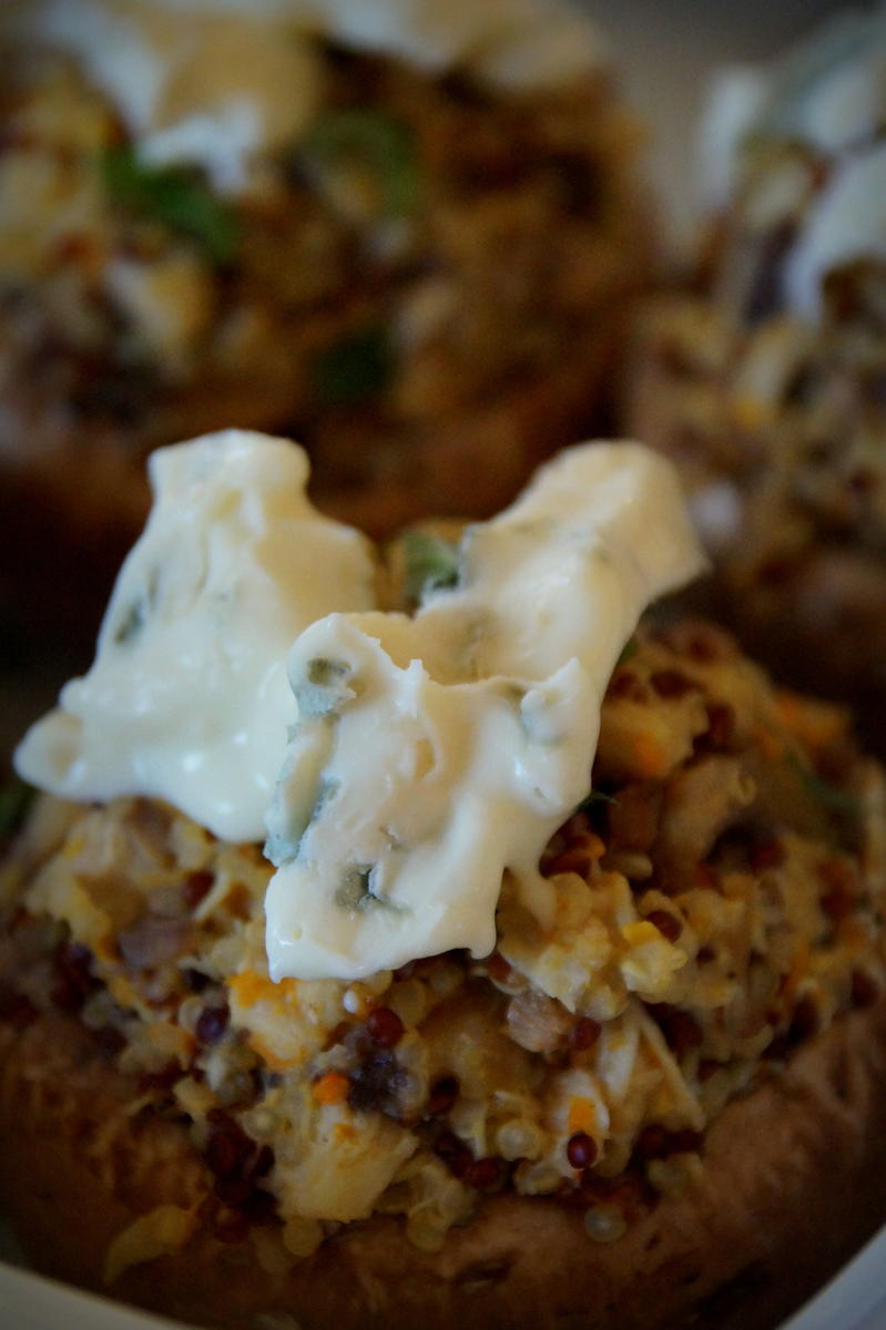 Gefüllte Quinoa-Champignons mit Käse überbacken - Rezept - Bild Nr. 560