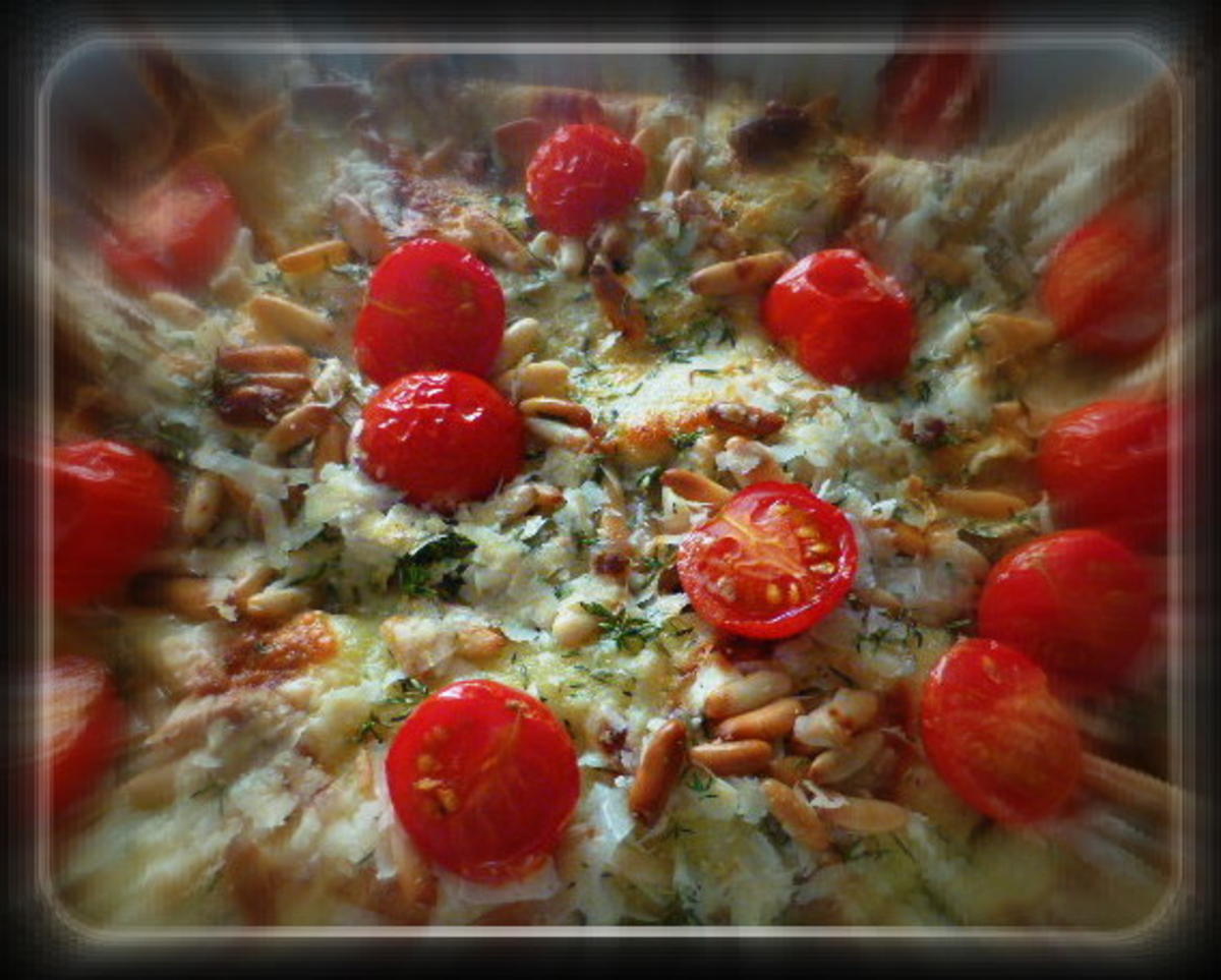 Parmesancrepes mit Mozzarella-Tomatenfüllung und Rucola - Rezept - Bild Nr. 568