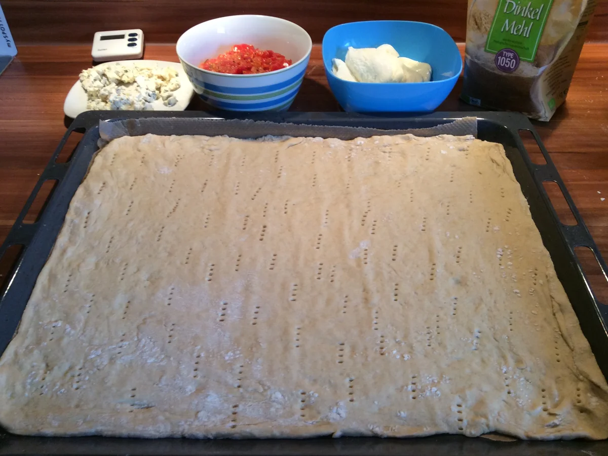 Käse-Spinat-Pizza - Rezept - Bild Nr. 564