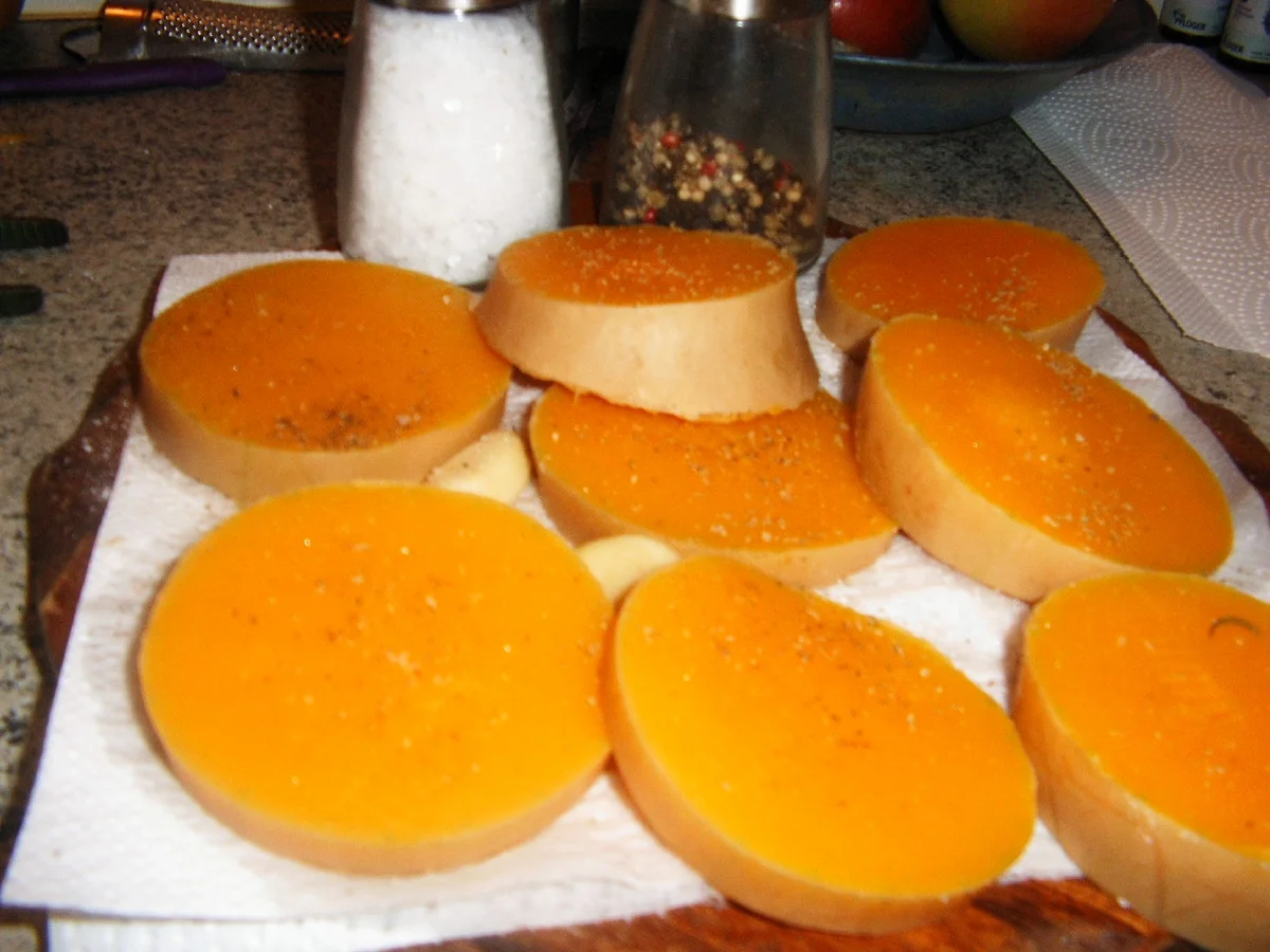 Kürbisschnitzel mit Käsepanade - Rezept - Bild Nr. 571