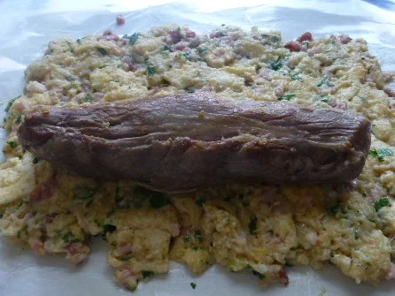 Schweinefilet im Semmelknödelmantel mit Pfifferlingen - Rezept - Bild Nr. 580