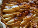 Französische Birnen-Tarte oder -Galette; fruchtiger Kuchen - Rezept