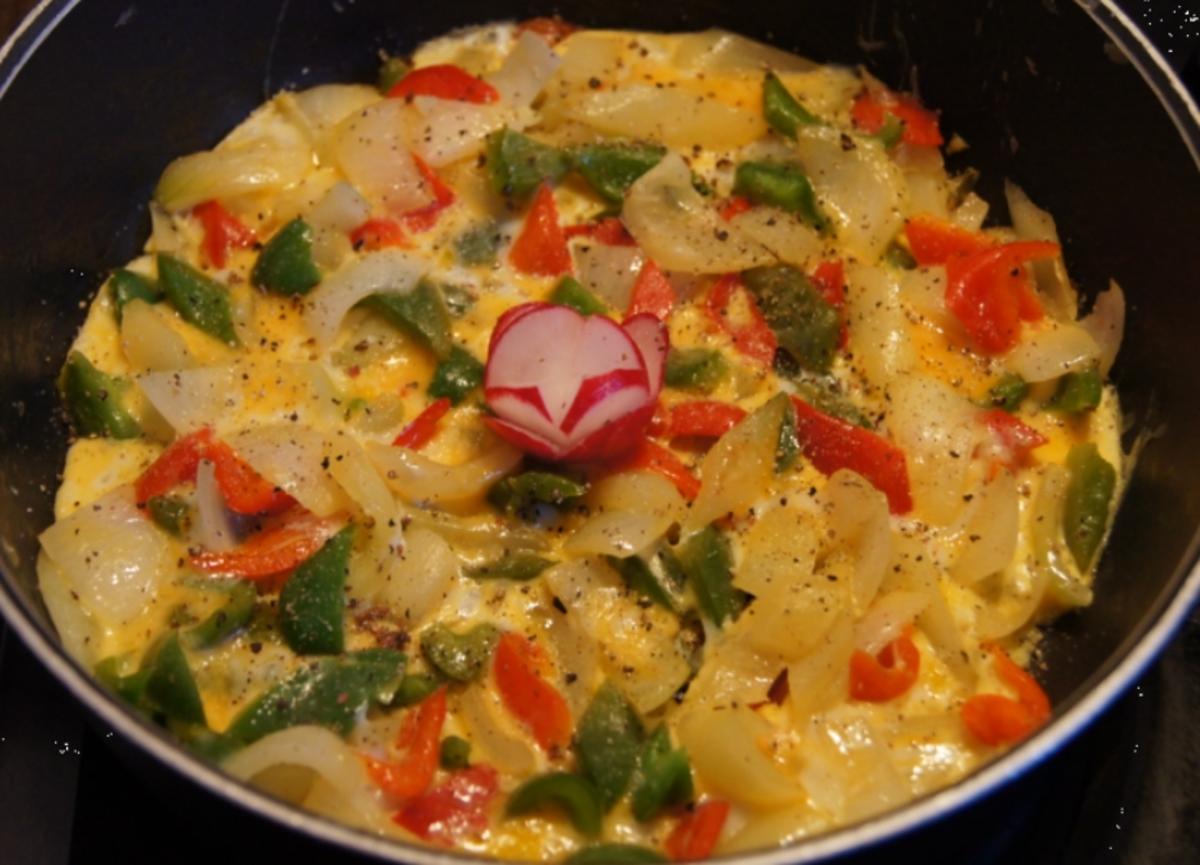 Paprika Omelett - Rezept