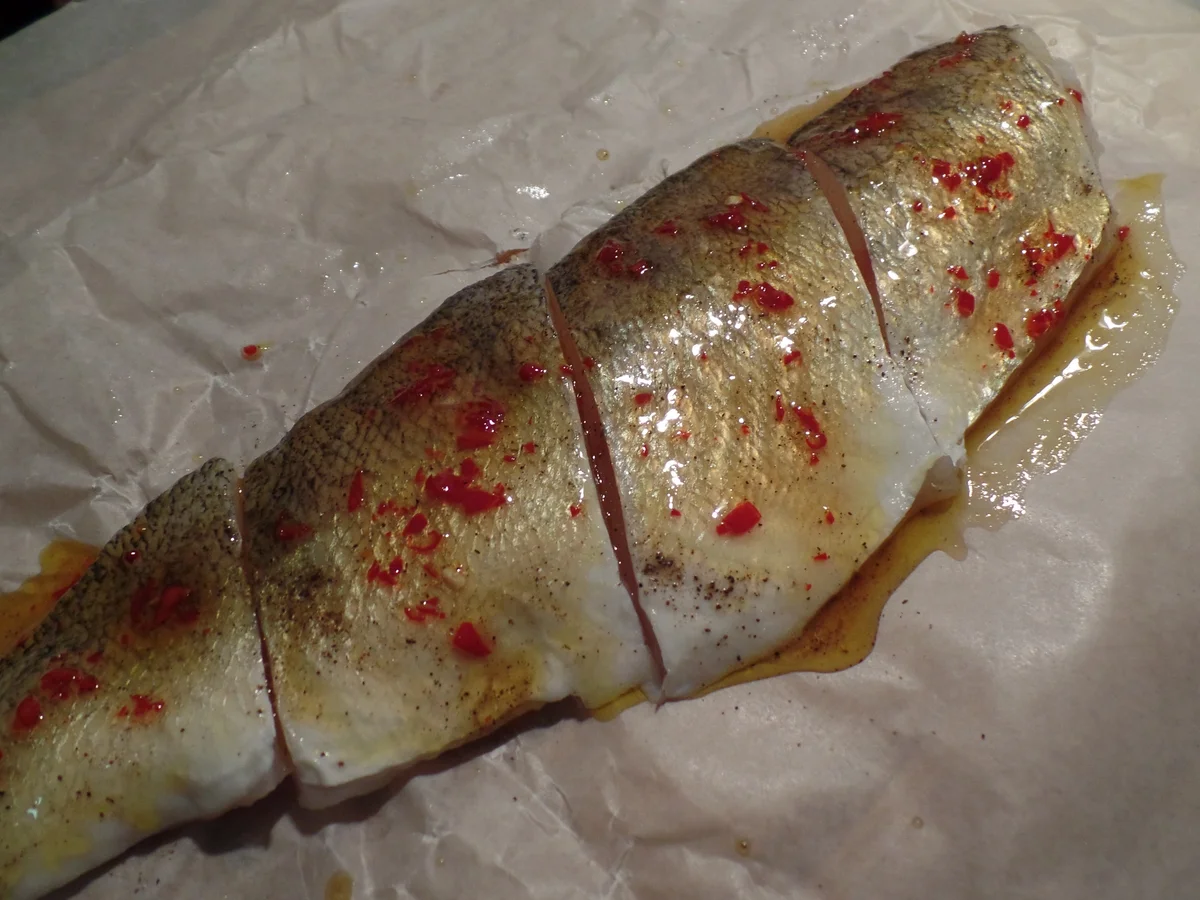 Zander aus dem Ofen mit Rahmgemüse - Rezept - Bild Nr. 619