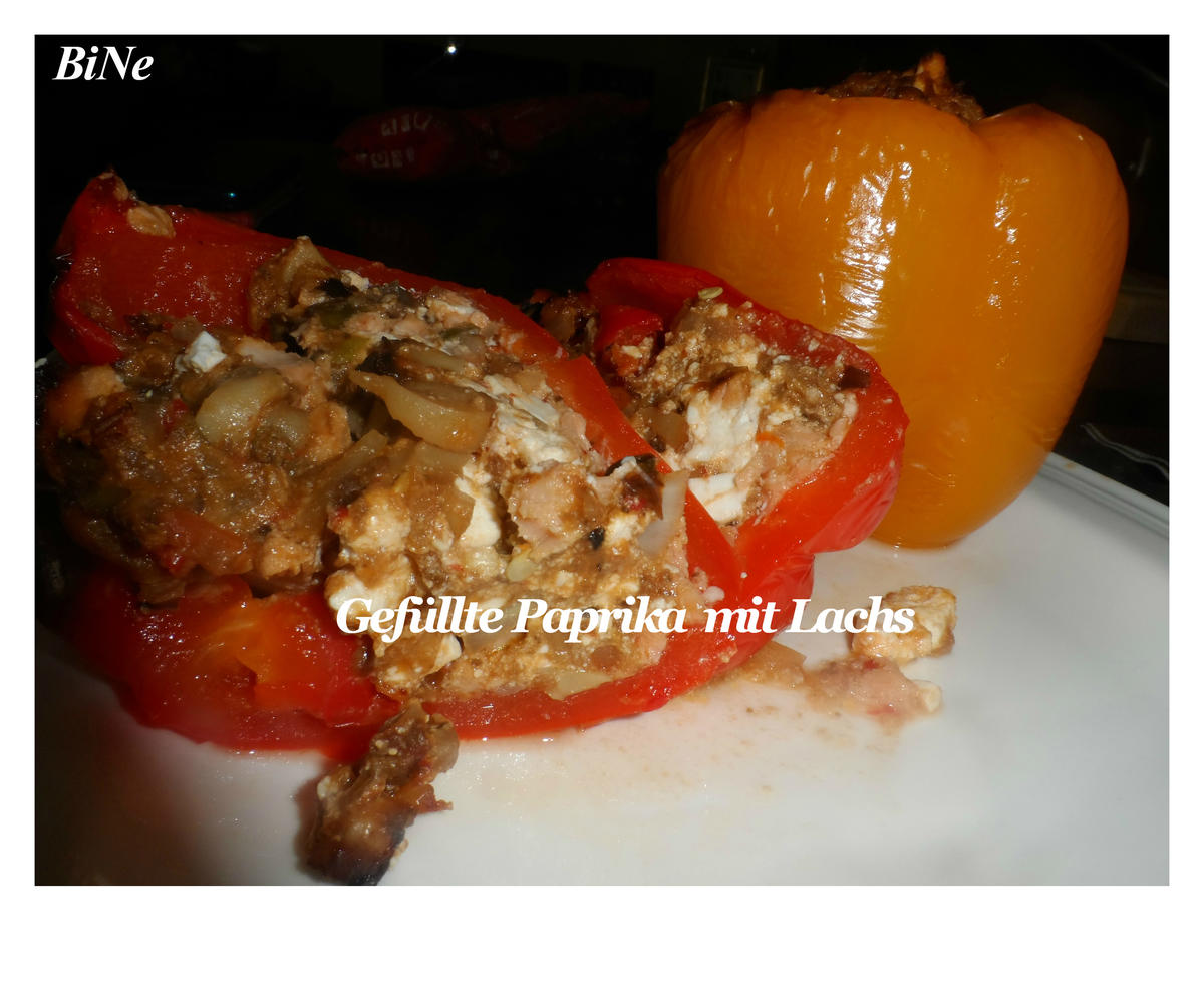 BiNe` S GEFÜLLTE PAPRIKA MIT LACHS - Rezept - Bild Nr. 653