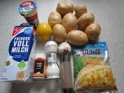Lachs-/Spinat-Auflauf überbacken mit Kartoffelpü und Käse - Rezept - Bild Nr. 665