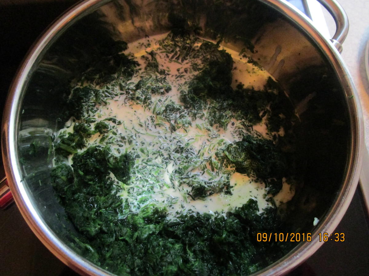 Lachs-/Spinat-Auflauf überbacken mit Kartoffelpü und Käse - Rezept - Bild Nr. 683