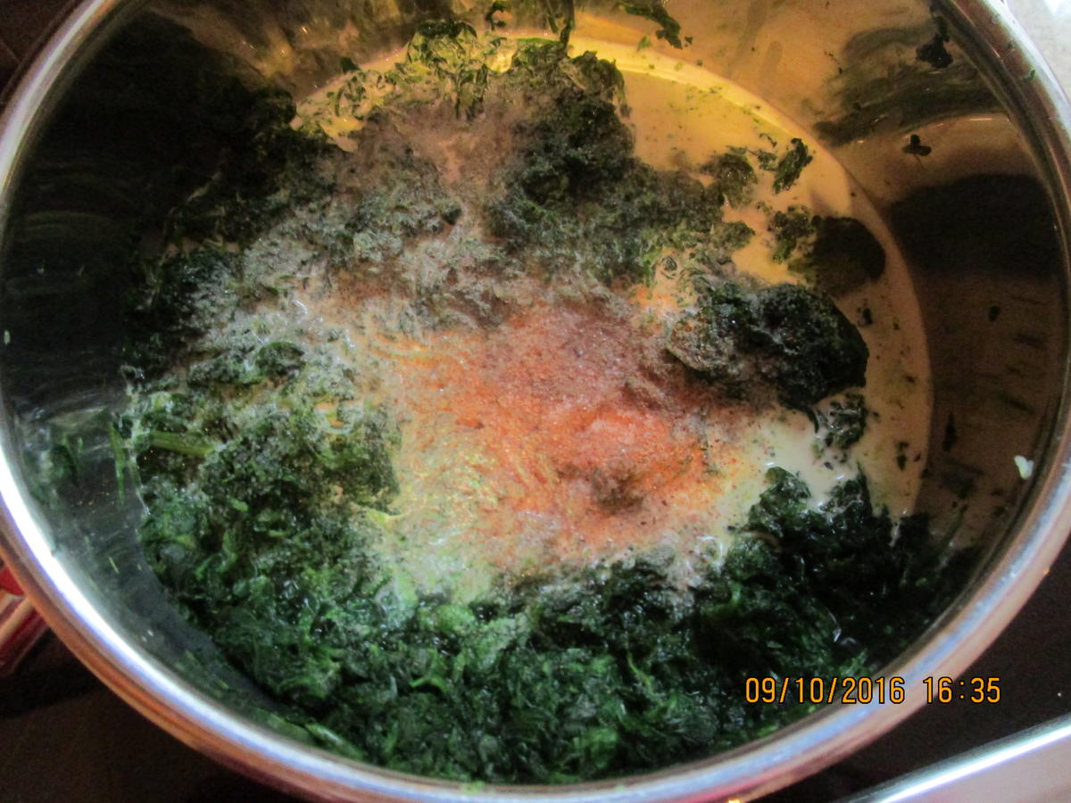 Lachs-/Spinat-Auflauf überbacken mit Kartoffelpü und Käse - Rezept - Bild Nr. 684