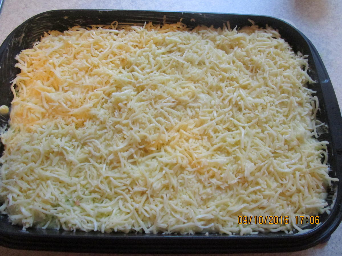 Lachs-/Spinat-Auflauf überbacken mit Kartoffelpü und Käse - Rezept - Bild Nr. 690