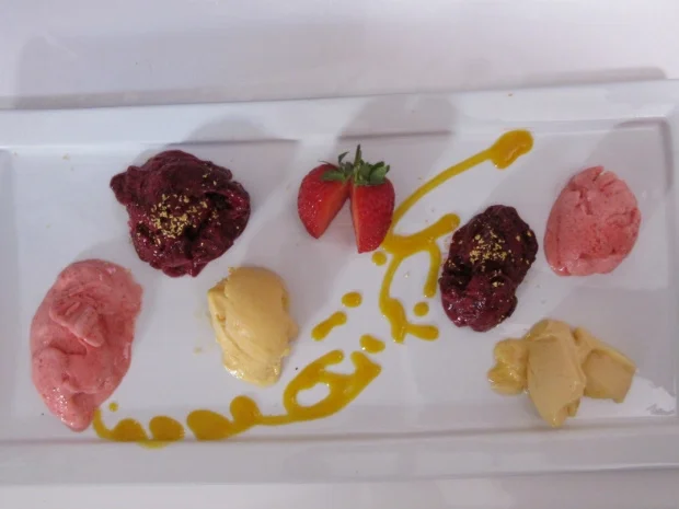 Rezept: Dreierlei Sorbet Dreierlei Sorbet - Rezept