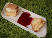 Bananen-Schoko-Torte und schwäbischer Nußzopf an einem Fruchtspiegel - Rezept - Bild Nr. 681