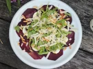Rote-Bete-Carpaccio mit Champignons - Rezept