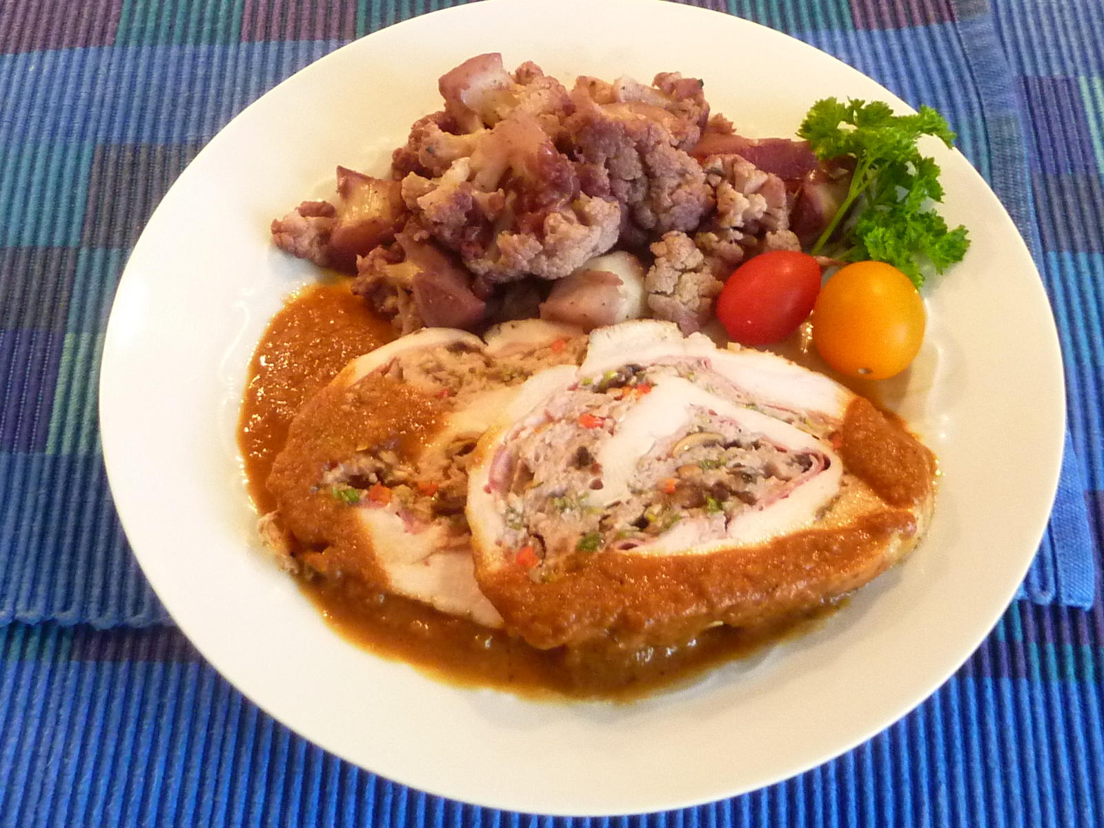 Gefüllter Poulet Braten Rezept Durch kuchentiger