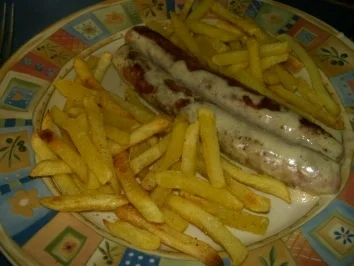 Rezept: Weinbratwurst mit Senfsosse Weinbratwurst mit Senfsosse - Rezept