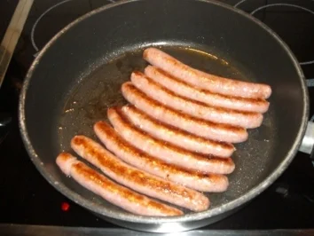 Rezept: Weinbratwurst mit Senfsosse Weinbratwurst mit Senfsosse - Rezept