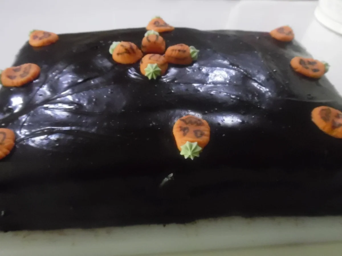 Rezept: Kürbis-Kuchen mit Schokohaube Kürbis-Kuchen mit Schokohaube - Rezept