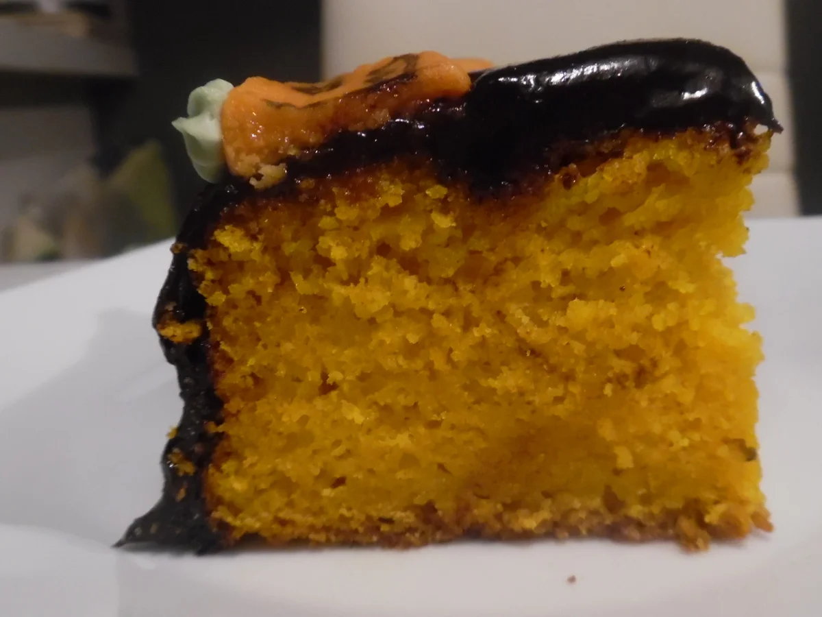 Rezept: Kürbis-Kuchen mit Schokohaube Bild Nr. 2 Kürbis-Kuchen mit Schokohaube - Rezept - Bild Nr. 2