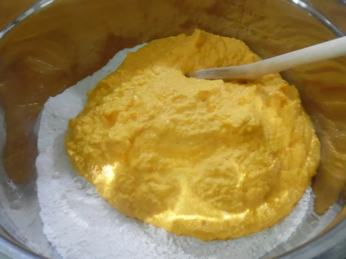 Rezept: Kürbis-Kuchen mit Schokohaube Bild Nr. 5 Kürbis-Kuchen mit Schokohaube - Rezept - Bild Nr. 5