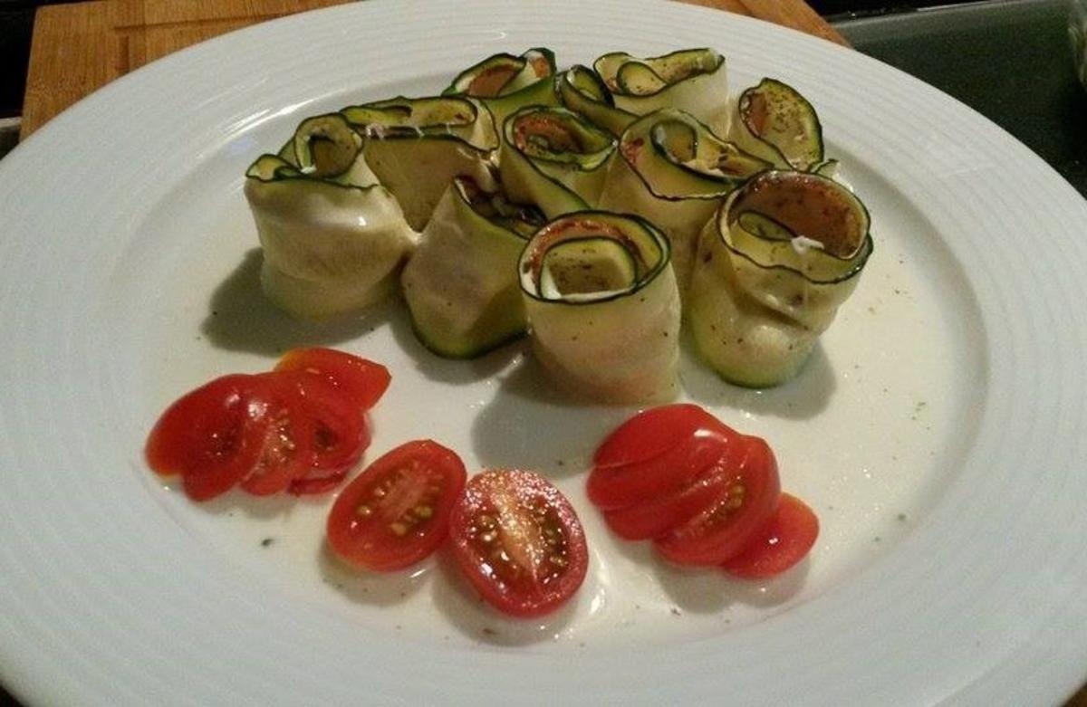 Schinken - Mozzarella Zucchini Röllchen - Rezept - Bild Nr. 687