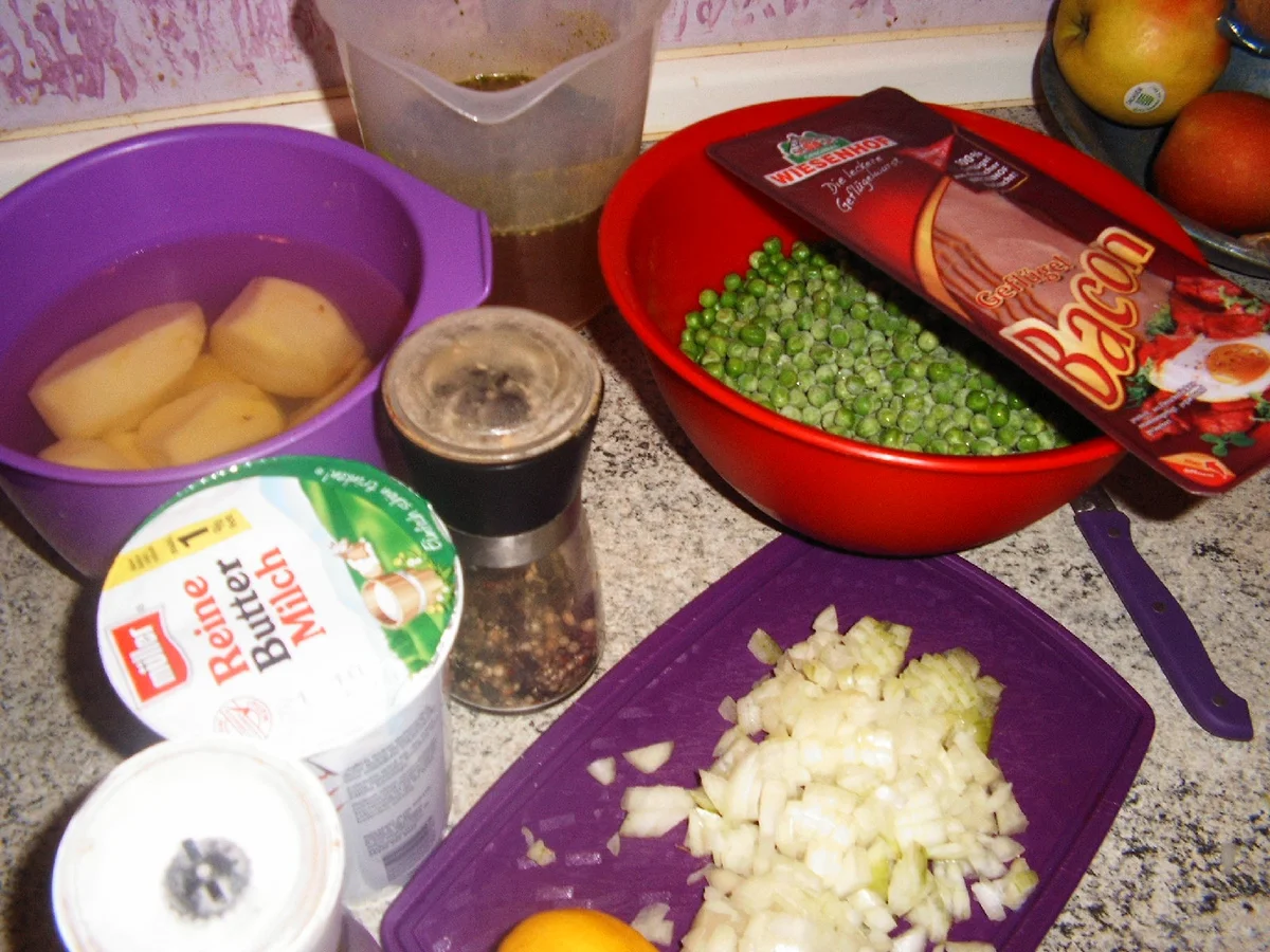 Rezept: Erbsencremsuppe Bild Nr. 2 Erbsencremsuppe - Rezept - Bild Nr. 2