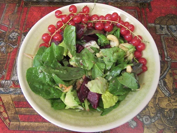 Avocado-Blattspinat-Salat - Rezept