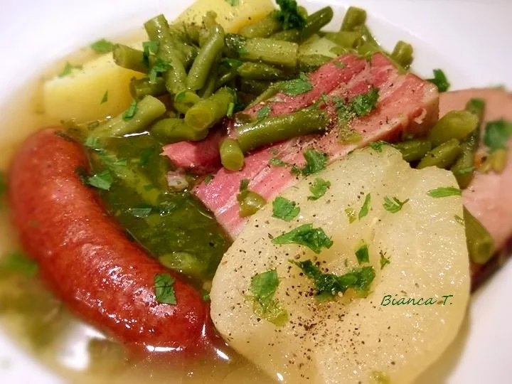 Birnen, Bohnen und Speck - Rezept - Bild Nr. 727