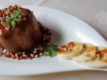 Nougat - Pudding mit Karamellsauce ... - Rezept