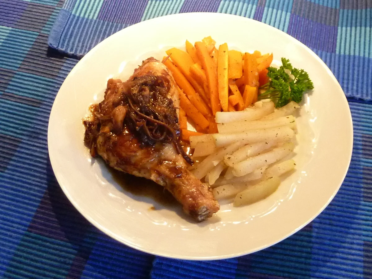 Gefüllten Hähnchenkeulen - Rezept - Bild Nr. 736