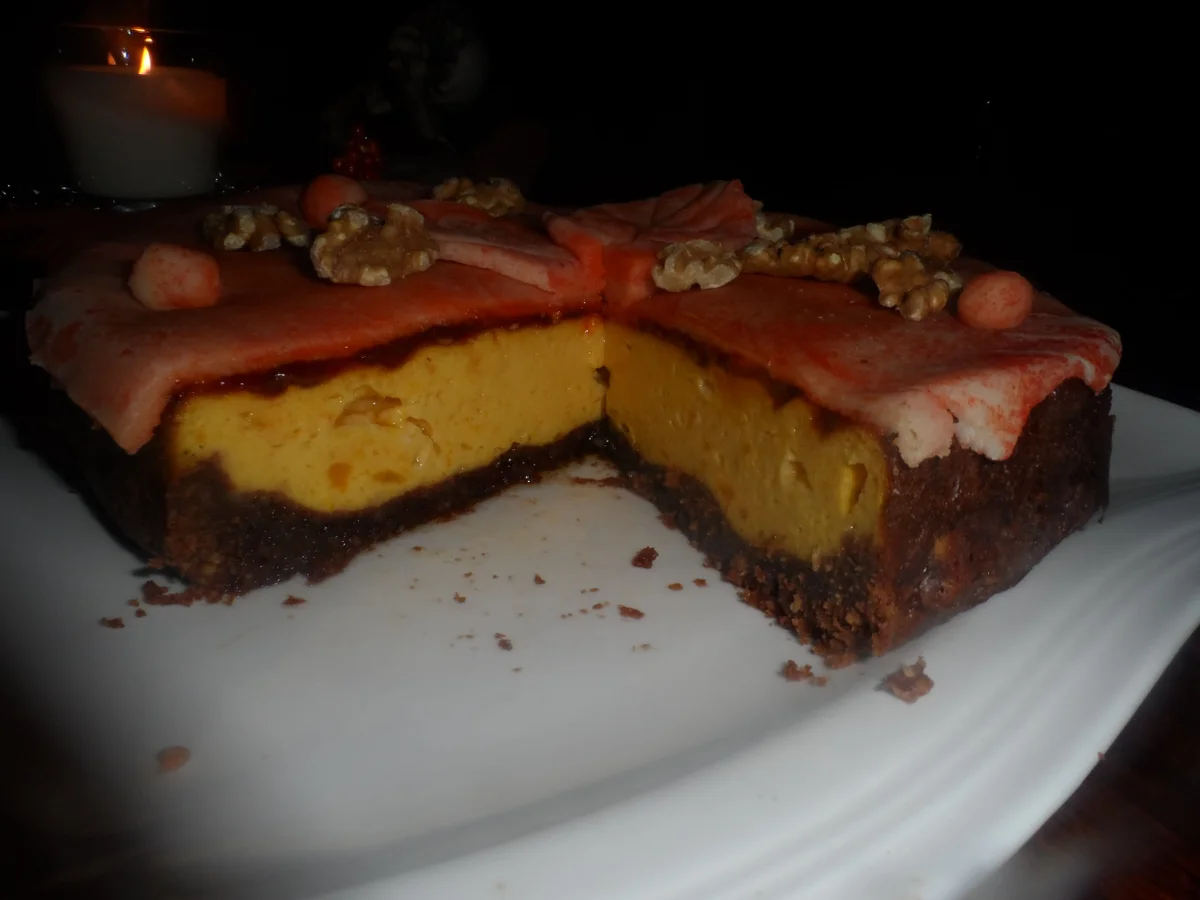 BiNe` S KÜRBISKÄSEKUCHEN MIT WALNÜSSEN - Rezept - Bild Nr. 765