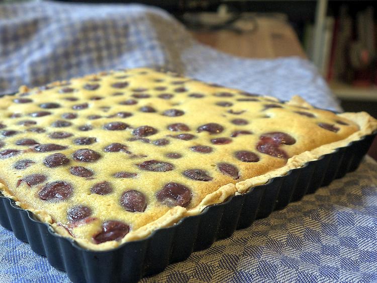 Kirsch-Marzipan-Tarte - Rezept mit Bild - kochbar.de