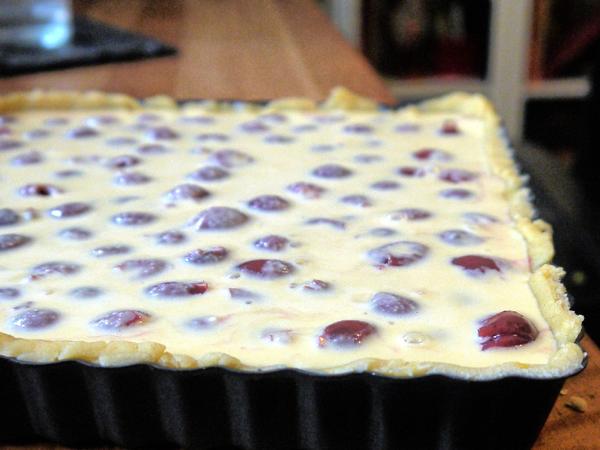 Kirsch-Marzipan-Tarte - Rezept mit Bild - kochbar.de