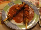 Rezept: Schaschlik-Putenspieße mit Currysauce und Snaguette Bild Nr. 754 Schaschlik-Putenspieße mit Currysauce und Snaguette - Rezept - Bild Nr. 754