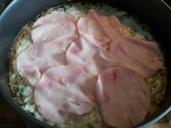 Spargel -Schinken Pizza mit Blumenkohlboden - Rezept - Bild Nr. 761