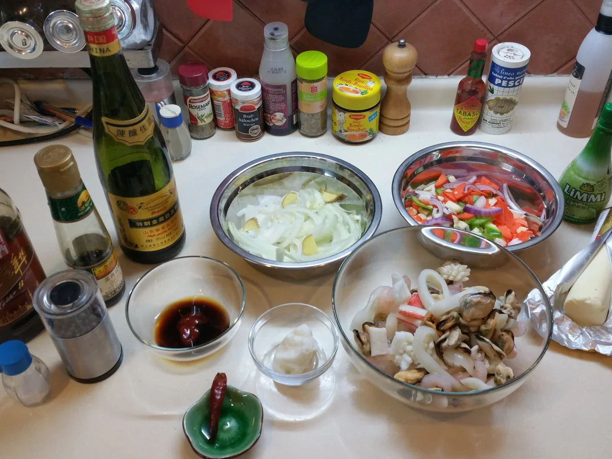 057 Meeresfrüchte mit Buttergemüse - Rezept - Bild Nr. 838