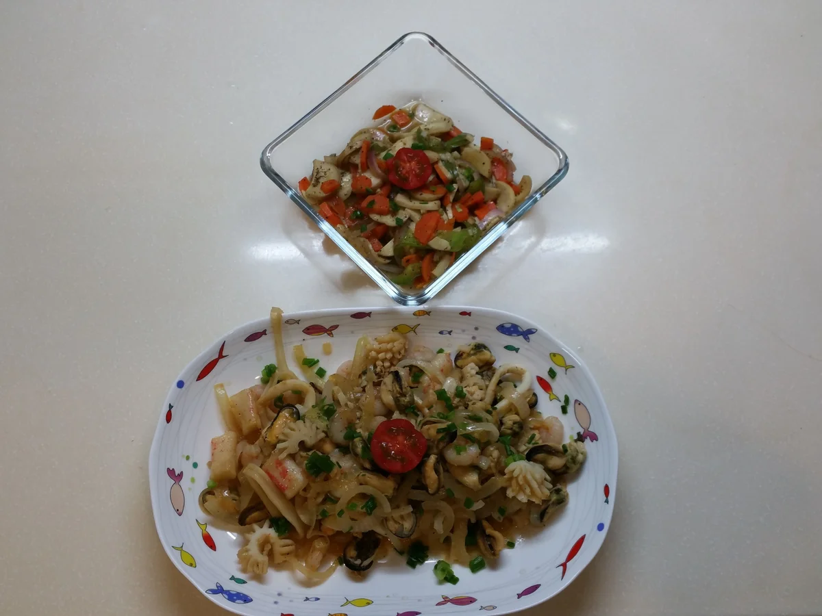 057 Meeresfrüchte mit Buttergemüse - Rezept - Bild Nr. 842