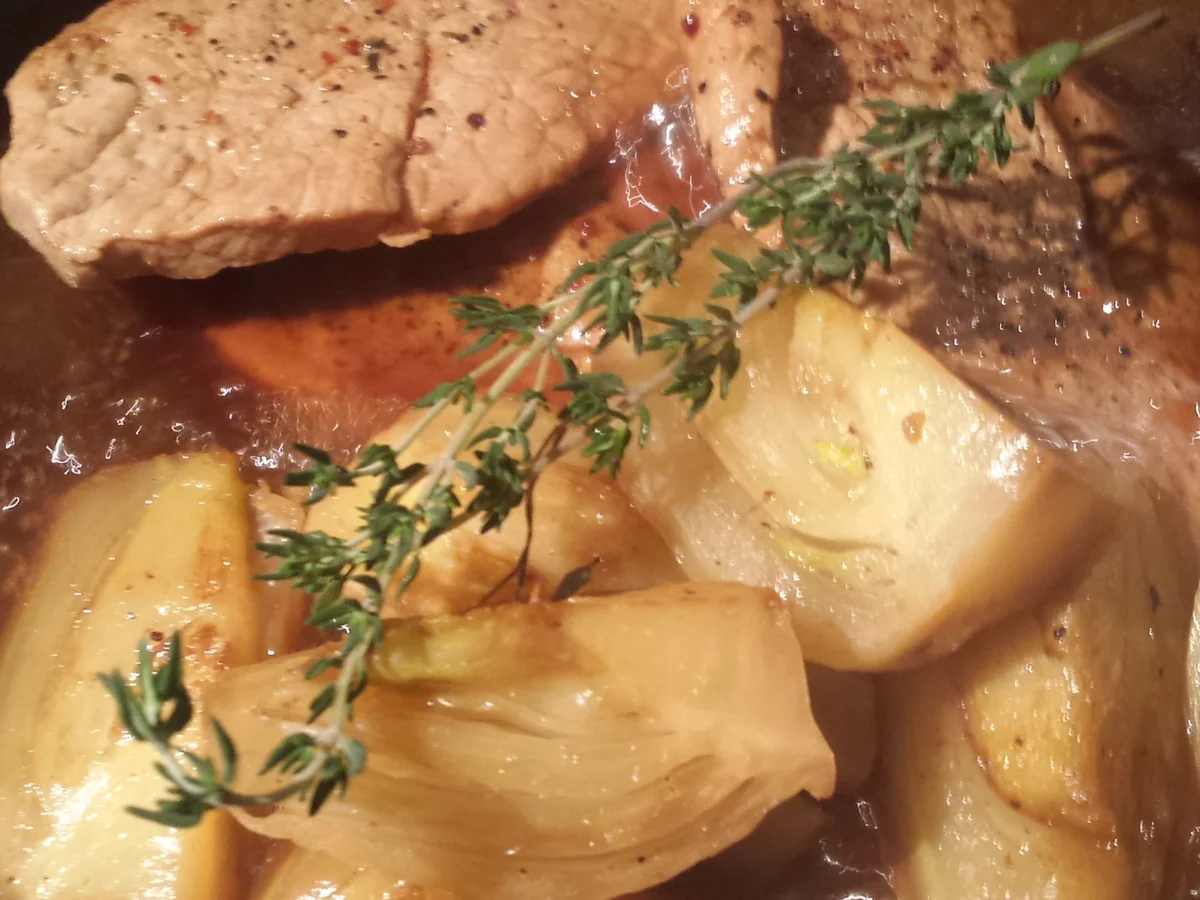 Minutenschnitzel mit Fenchel in Marsala- Sud - Rezept - Bild Nr. 766