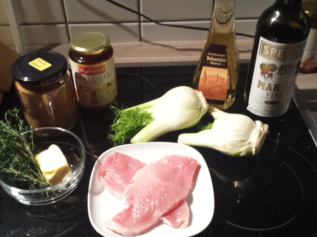 Minutenschnitzel mit Fenchel in Marsala- Sud - Rezept - Bild Nr. 767