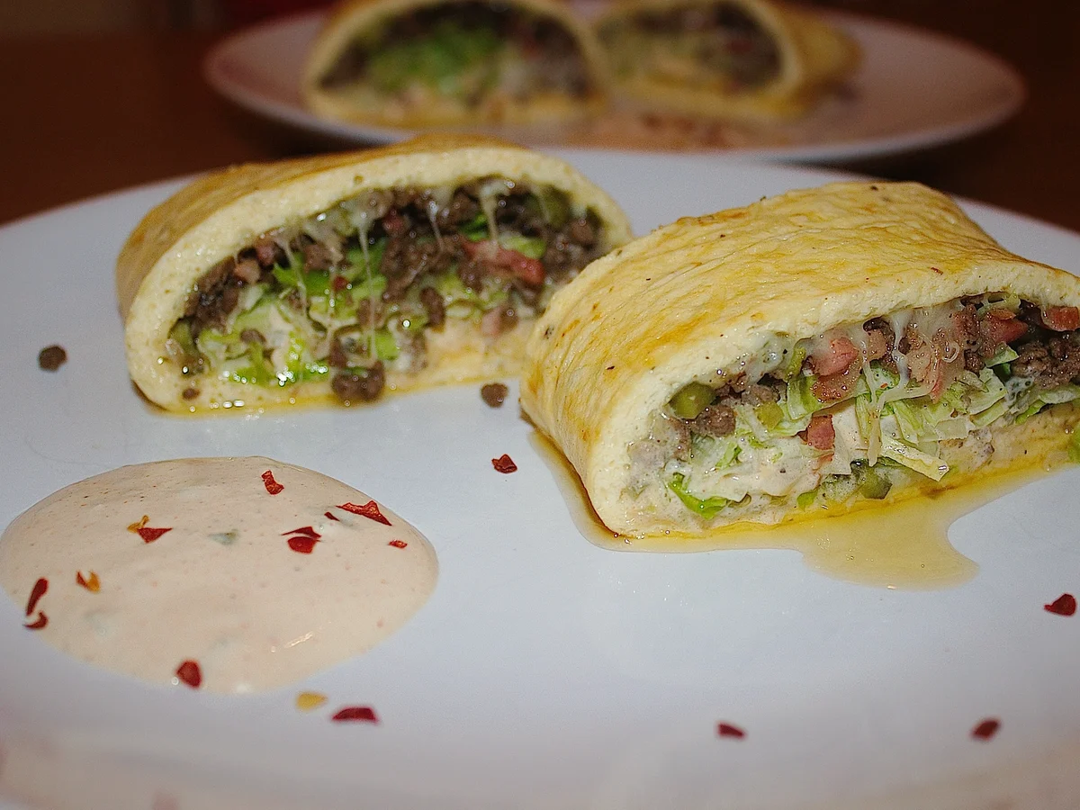 Wrap -LOW CARB- Big Mac-Art - Rezept - Bild Nr. 781