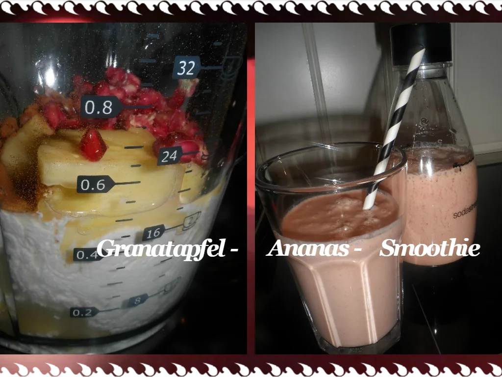 Rezept: BiNe` S GRANATAPFEL - ANANAS - SMOOTHIE Bild Nr. 785 BiNe` S GRANATAPFEL - ANANAS - SMOOTHIE - Rezept - Bild Nr. 785