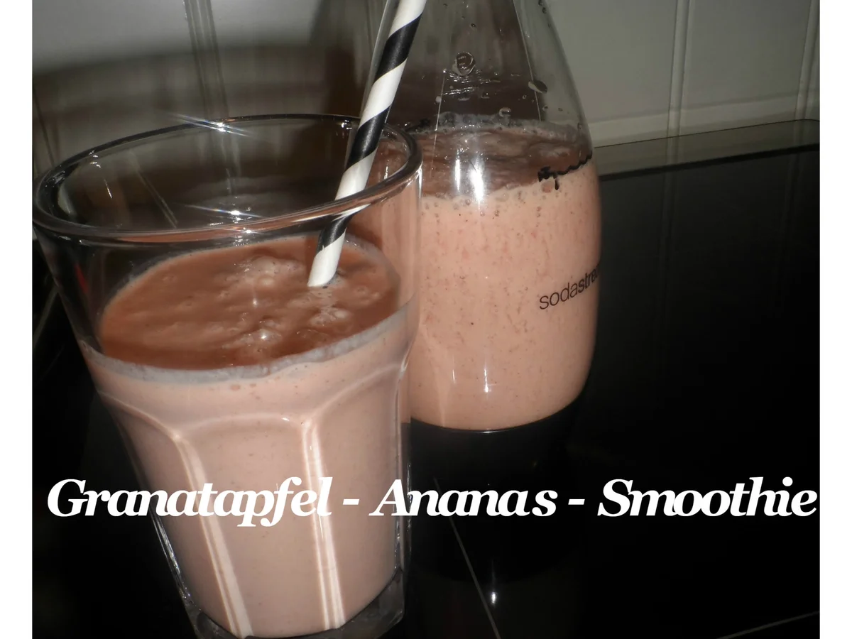 Rezept: BiNe` S GRANATAPFEL - ANANAS - SMOOTHIE BiNe` S GRANATAPFEL - ANANAS - SMOOTHIE - Rezept