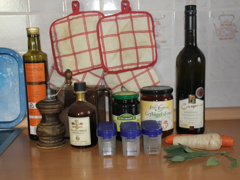 Kaninchen mit Weißwein-Balsamico und Oliven - Rezept - Bild Nr. 837