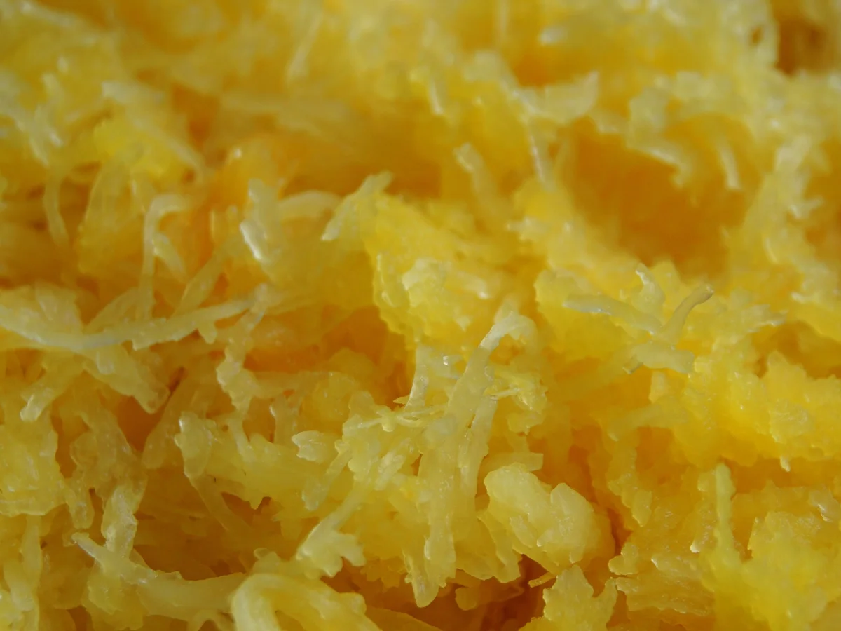 Rezept: Spaghetti-Kürbis mit Käse überbacken Bild Nr. 836 Spaghetti-Kürbis mit Käse überbacken - Rezept - Bild Nr. 836