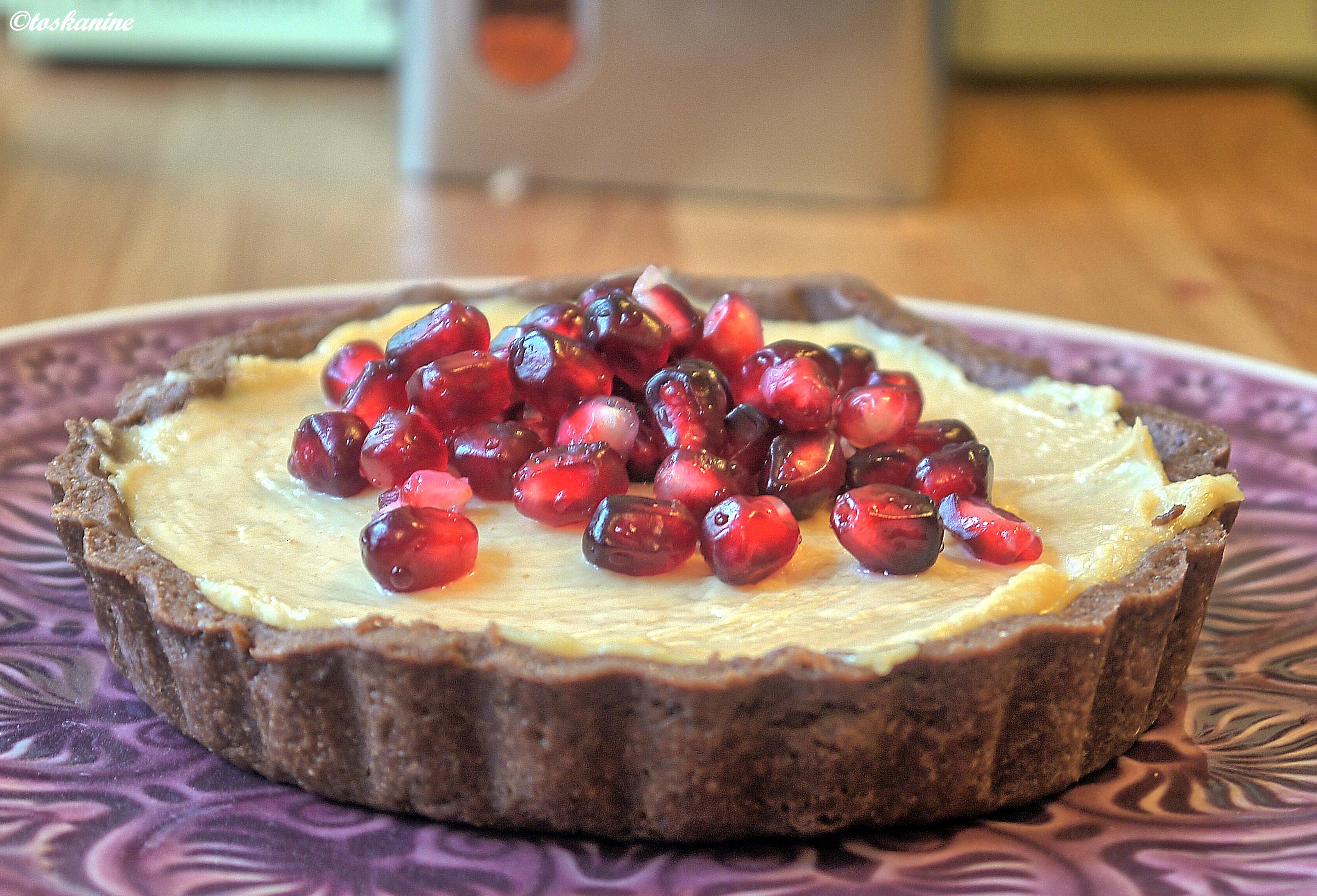 Bilder für Peanutbutter-Tartelettes mit Granatapfel - Rezept