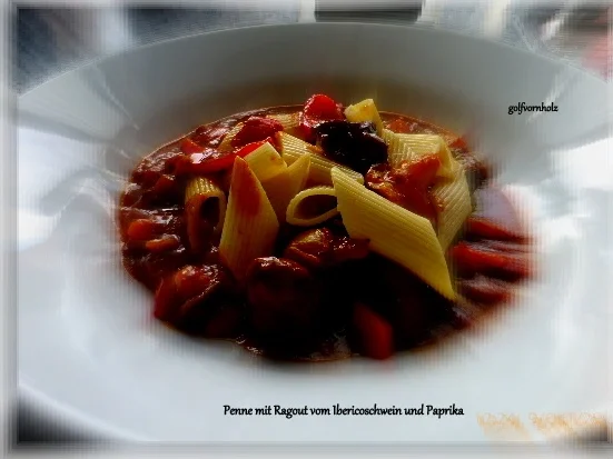 Penne mit Ragout vom Ibericoschwein - Rezept - Bild Nr. 837