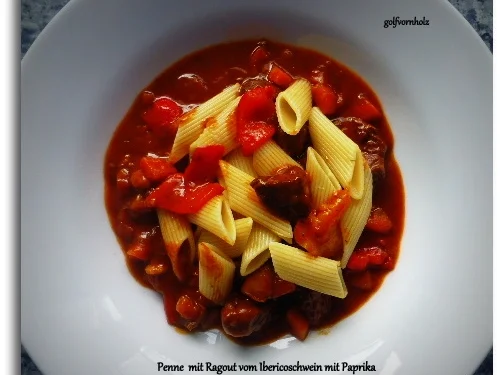 Penne mit Ragout vom Ibericoschwein - Rezept - Bild Nr. 842