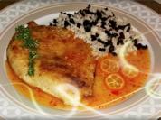 Victoriasee-Barsch-Filet mit Reis und  Kumquatsauce - Rezept